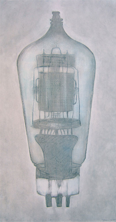Benoit Rondot - LAMPE A CHAUFFAGE INDIRECT - Technique mixte sur papier - 110x60 cm - 2007
